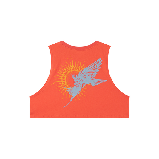 Wings Untamed Crop Tank - Blaze Red