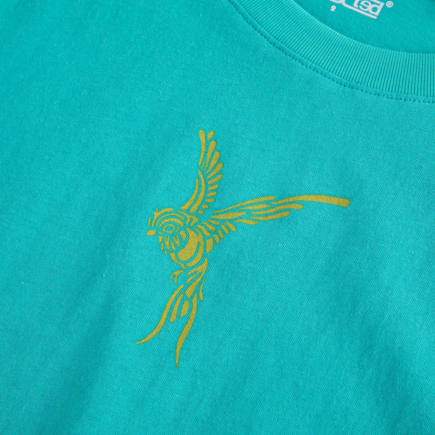 Wings Untamed Crop Tank - Ocean Drift