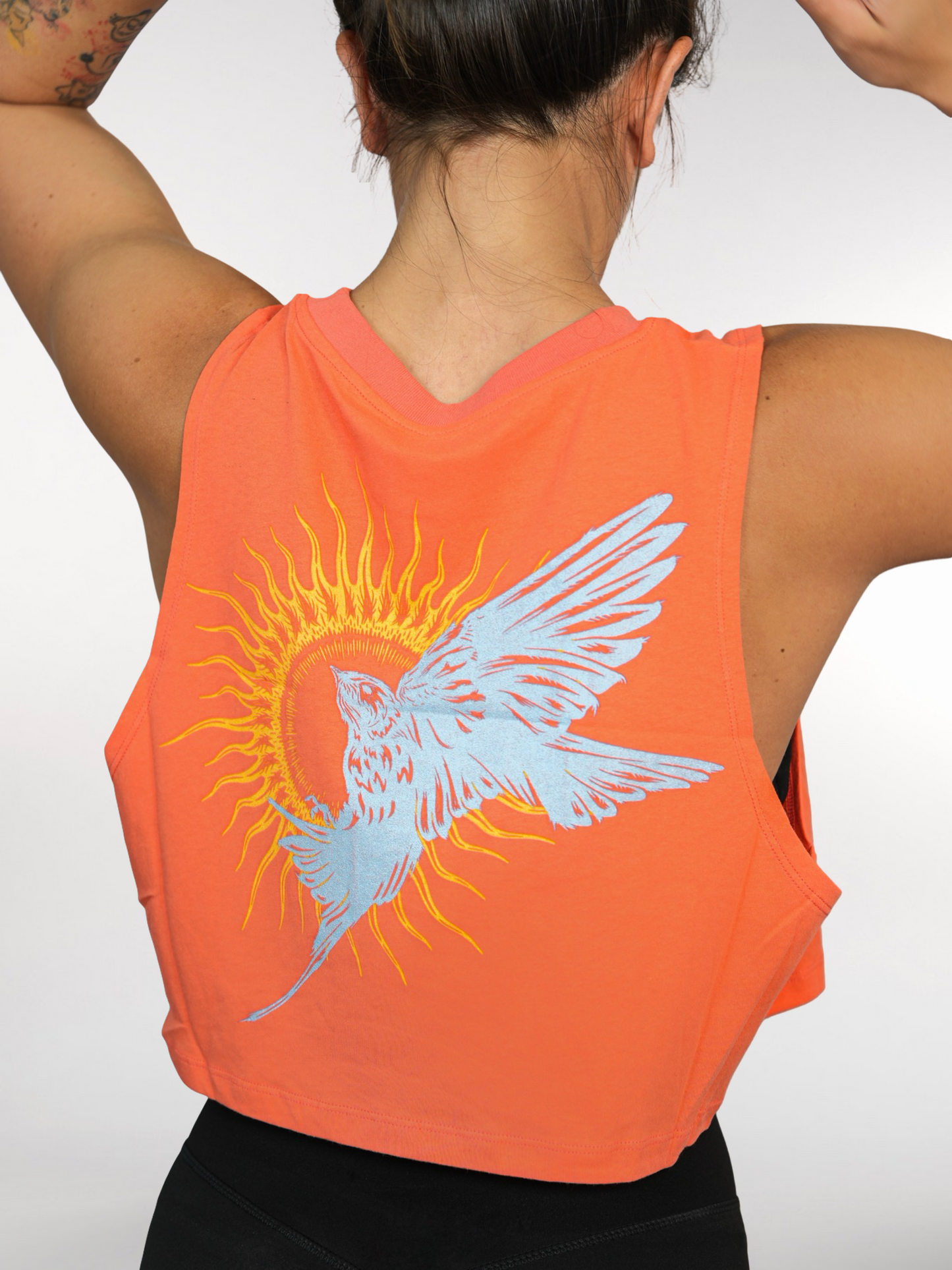 Wings Untamed Crop Tank - Blaze Red