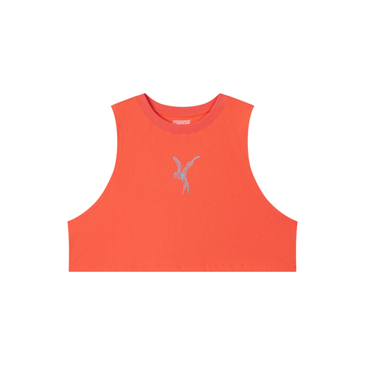 Wings Untamed Crop Tank - Blaze Red